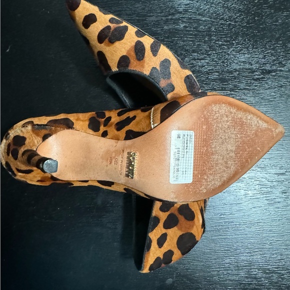 Schutz Calf Hair Leopard Pumps - Picture 5 of 6